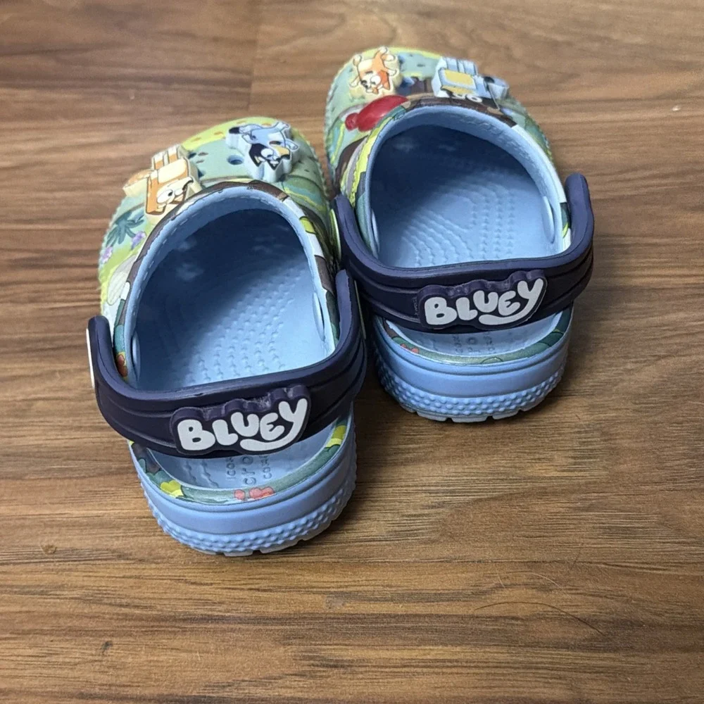 Crocs Baby Girls/boys 5C 5 Disney Boys Healer Slip In Shoes Clogs Blue VGC